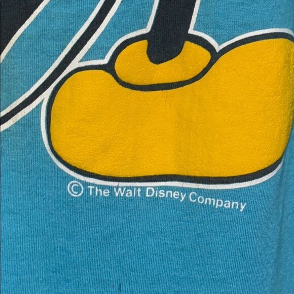 Vintage Disney Blue Mickey Mouse Short Sleeve Tee - Picture 5 of 10